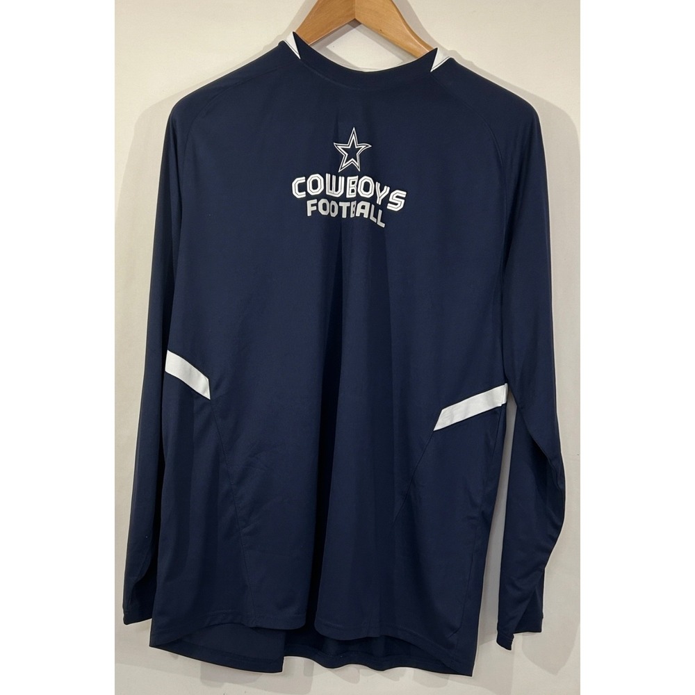 Dallas Cowboys NFL Football Reebok Play Dry Long Sleeve Performance Shirt Sz XL